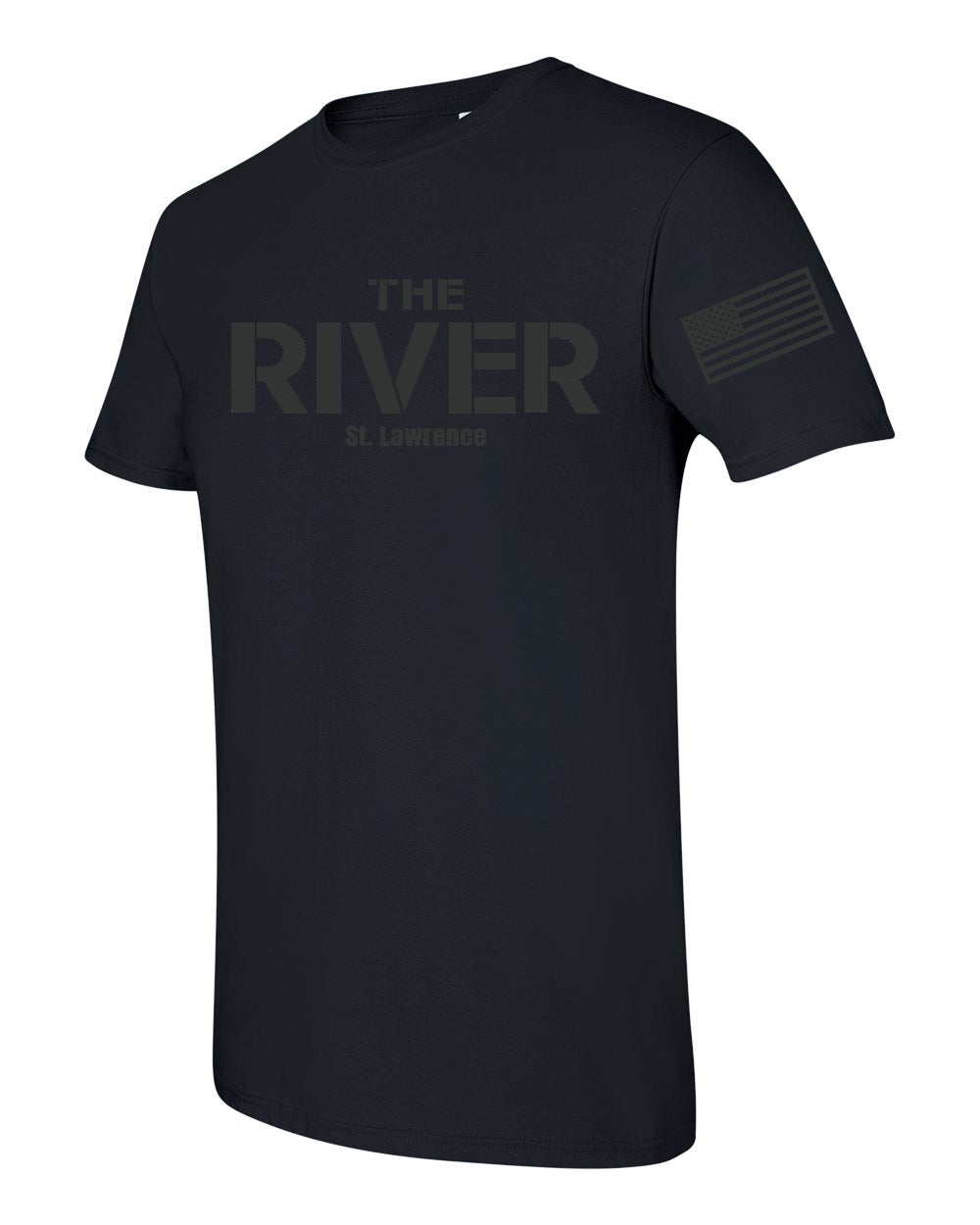 The River Black on Black Tee