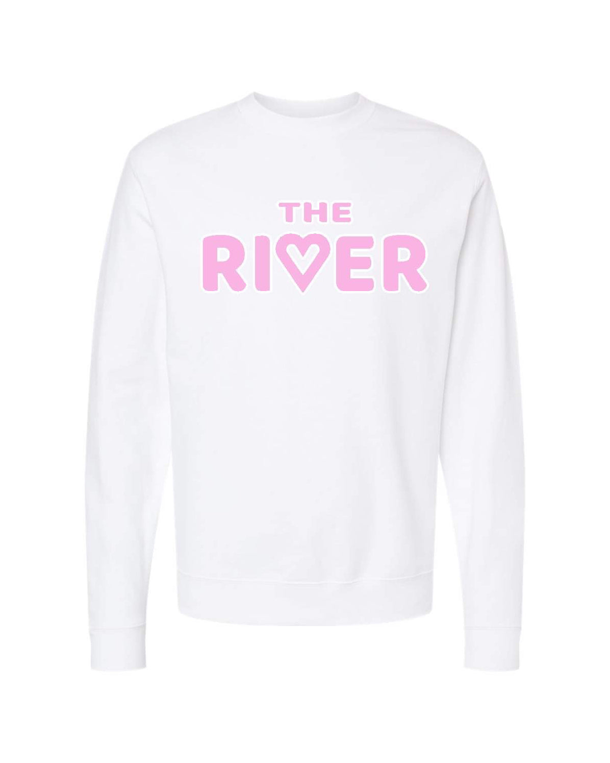 River Love Crew- White & Pink