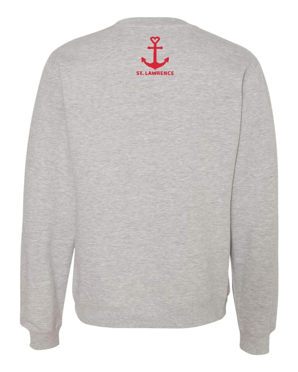 River Love Crew- Sport Gray & Red